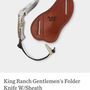 King ranch gentleman’s folding knife with sheath